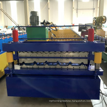 Glazed tile steel roof wall panel roll forming making machine